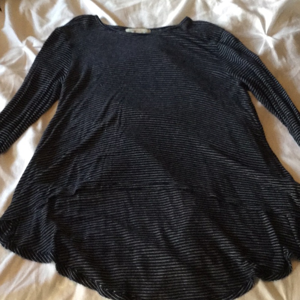 Blue stripped long sleeve shirt